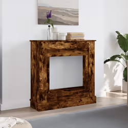 vidaXL Fireplace Surround Fire Surround Only Fireplace Frame Engineered Wood - smoked oak