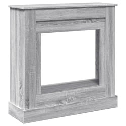 vidaXL Fireplace Surround Fire Surround Only Fireplace Frame Engineered Wood - grey sonoma