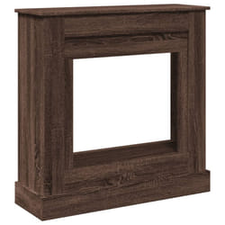 vidaXL Fireplace Surround Fire Surround Only Fireplace Frame Engineered Wood - brown oak