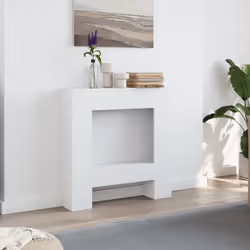 vidaXL Fireplace Surround Fire Surround Fire Place Old Wood Engineered Wood - white