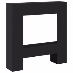 vidaXL Fireplace Surround Fire Surround Fire Place Old Wood Engineered Wood - black