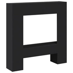 vidaXL Fireplace Surround Fire Surround Fire Place Old Wood Engineered Wood - black