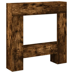 vidaXL Fireplace Surround Fire Surround Fire Place Old Wood Engineered Wood - smoked oak
