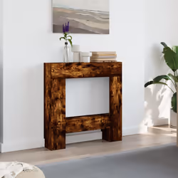 vidaXL Fireplace Surround Fire Surround Fire Place Old Wood Engineered Wood - smoked oak