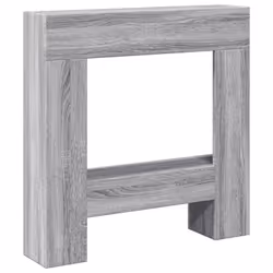 vidaXL Fireplace Surround Fire Surround Fire Place Old Wood Engineered Wood - grey sonoma