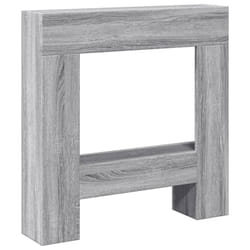 vidaXL Fireplace Surround Fire Surround Fire Place Old Wood Engineered Wood - grey sonoma