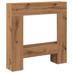 vidaXL Fireplace Surround Fire Surround Fire Place Old Wood Engineered Wood - artisan oak