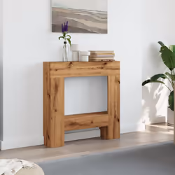 vidaXL Fireplace Surround Fire Surround Fire Place Old Wood Engineered Wood - artisan oak