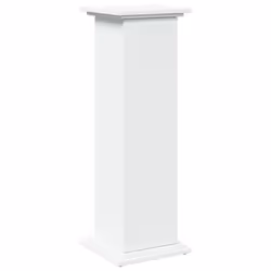 vidaXL Display Stand with Storage Plant Stand Shelf White Engineered Wood