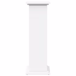 vidaXL Display Stand with Storage Plant Stand Shelf White Engineered Wood - Additional view 4