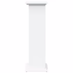 vidaXL Display Stand with Storage Plant Stand Shelf White Engineered Wood - Additional view 6