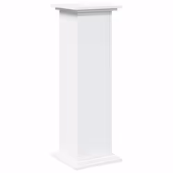 vidaXL Display Stand with Storage Plant Stand Shelf White Engineered Wood - Additional view 7