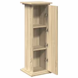 vidaXL Display Stand with Storage Plant Stand Shelf Sonoma Oak Engineered Wood - Additional view 5