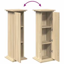 vidaXL Display Stand with Storage Plant Stand Shelf Sonoma Oak Engineered Wood - Additional view 8