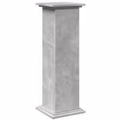 vidaXL Display Stand with Storage Plant Stand Concrete Grey Engineered Wood