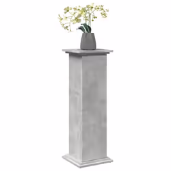 vidaXL Display Stand with Storage Plant Stand Concrete Grey Engineered Wood