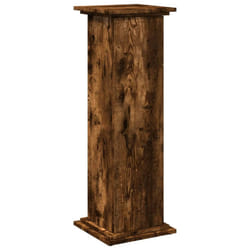 vidaXL Display Stand with Storage Plant Stand Shelf Smoked Oak Engineered Wood