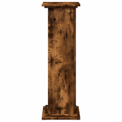vidaXL Display Stand with Storage Plant Stand Shelf Smoked Oak Engineered Wood - Additional view 6