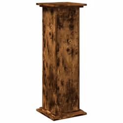 vidaXL Display Stand with Storage Plant Stand Shelf Smoked Oak Engineered Wood - Additional view 7