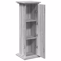 vidaXL Display Stand with Storage Plant Stand Grey Sonoma Engineered Wood - Additional view 5