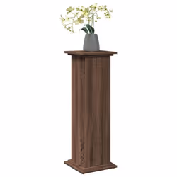 vidaXL Display Stand with Storage Plant Stand Shelf Brown Oak Engineered Wood