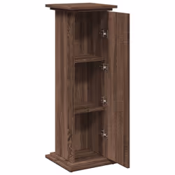 vidaXL Display Stand with Storage Plant Stand Shelf Brown Oak Engineered Wood - Additional view 5