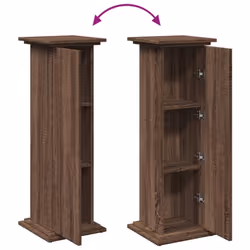 vidaXL Display Stand with Storage Plant Stand Shelf Brown Oak Engineered Wood - Additional view 8