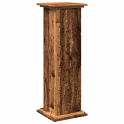 vidaXL Display Stand with Storage Plant Stand Shelf Old Wood Engineered Wood