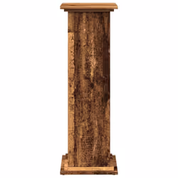 vidaXL Display Stand with Storage Plant Stand Shelf Old Wood Engineered Wood - Additional view 4
