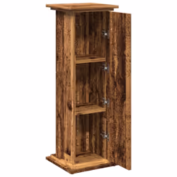 vidaXL Display Stand with Storage Plant Stand Shelf Old Wood Engineered Wood - Additional view 5