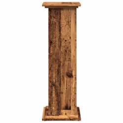 vidaXL Display Stand with Storage Plant Stand Shelf Old Wood Engineered Wood - Additional view 6
