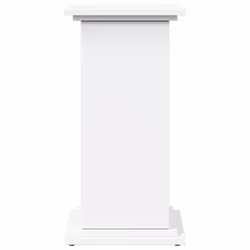 vidaXL Display Stand with Storage Plant Stand Shelf White Engineered Wood - Additional view 4