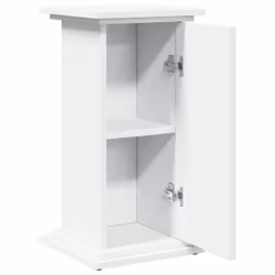 vidaXL Display Stand with Storage Plant Stand Shelf White Engineered Wood - Additional view 5