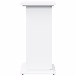 vidaXL Display Stand with Storage Plant Stand Shelf White Engineered Wood - Additional view 6