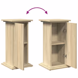 vidaXL Display Stand with Storage Plant Stand Shelf Sonoma Oak Engineered Wood - Additional view 8