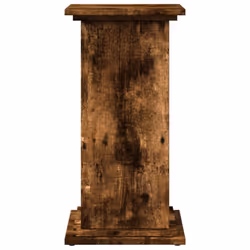 vidaXL Display Stand with Storage Plant Stand Shelf Smoked Oak Engineered Wood - Additional view 4