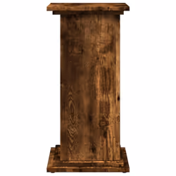 vidaXL Display Stand with Storage Plant Stand Shelf Smoked Oak Engineered Wood - Additional view 6