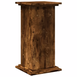 vidaXL Display Stand with Storage Plant Stand Shelf Smoked Oak Engineered Wood - Additional view 7