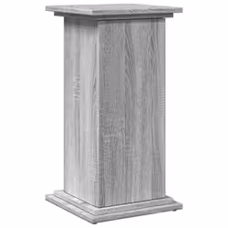 vidaXL Display Stand with Storage Plant Stand Grey Sonoma Engineered Wood