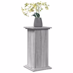 vidaXL Display Stand with Storage Plant Stand Grey Sonoma Engineered Wood