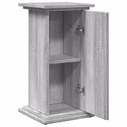 vidaXL Display Stand with Storage Plant Stand Grey Sonoma Engineered Wood - Additional view 5
