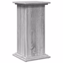 vidaXL Display Stand with Storage Plant Stand Grey Sonoma Engineered Wood - Additional view 7