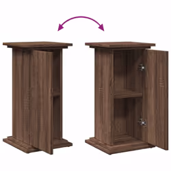 vidaXL Display Stand with Storage Plant Stand Shelf Brown Oak Engineered Wood - Additional view 8