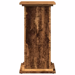 vidaXL Display Stand with Storage Plant Stand Shelf Old Wood Engineered Wood - Additional view 4
