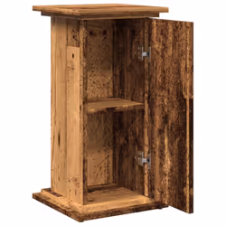 vidaXL Display Stand with Storage Plant Stand Shelf Old Wood Engineered Wood - Additional view 5