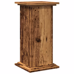 vidaXL Display Stand with Storage Plant Stand Shelf Old Wood Engineered Wood - Additional view 7