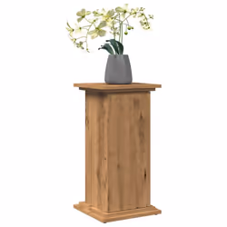 vidaXL Display Stand with Storage Plant Stand Artisan Oak Engineered Wood