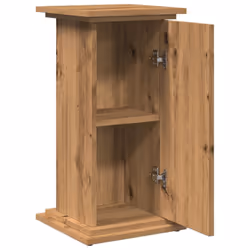 vidaXL Display Stand with Storage Plant Stand Artisan Oak Engineered Wood - Additional view 5