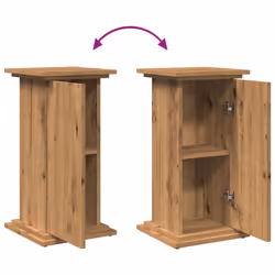 vidaXL Display Stand with Storage Plant Stand Artisan Oak Engineered Wood - Additional view 8