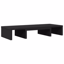 vidaXL Monitor Stand Computer Monitor Riser Adjustable Black Engineered Wood - Additional view 5